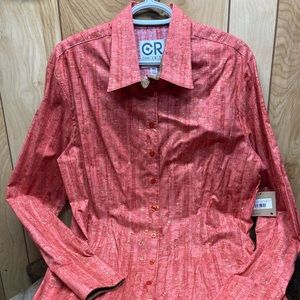 CR Ranchwear Samon Cork Western Shirt XL